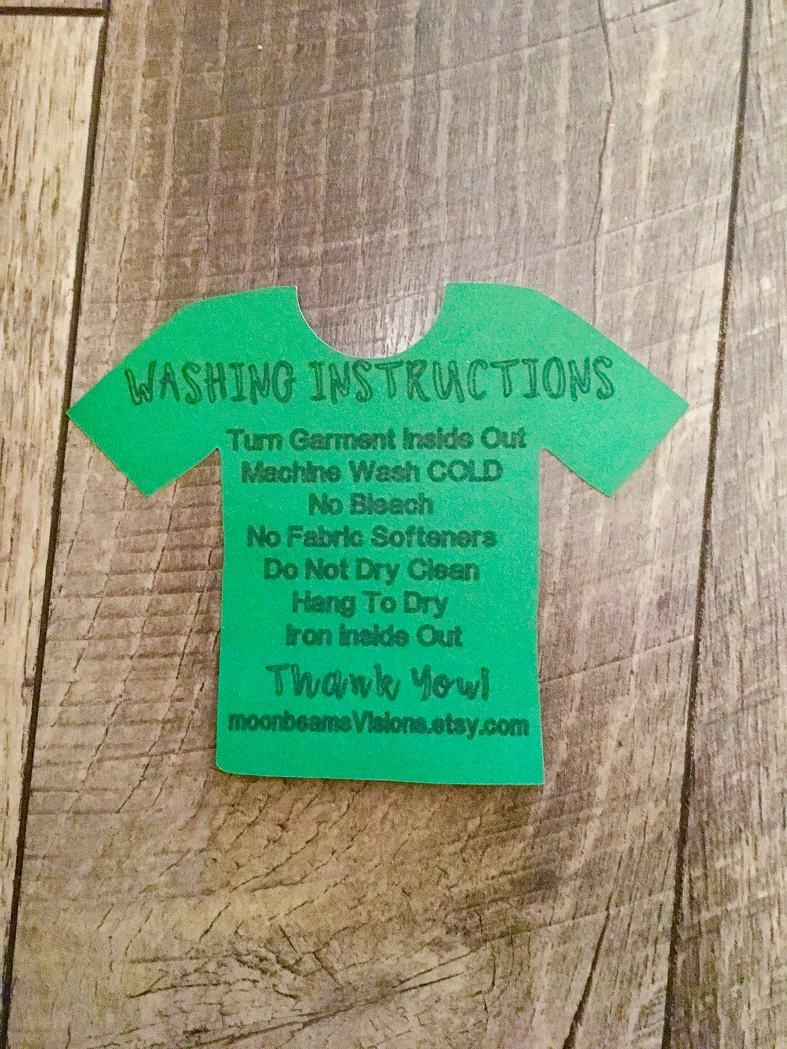 Washing Instructions Care Card Washing Instructions Care Tag Etsy