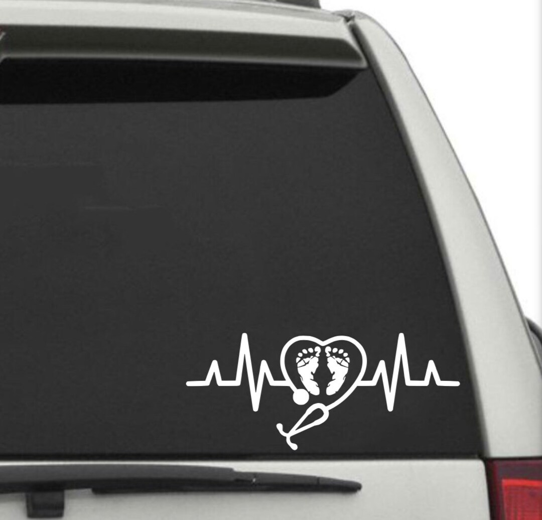 Pediatric Nurse Decal, OBGYN Nurse Decal, Pediatric Nurse Gift, Car ...