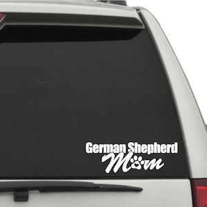 German Shepherd decal, German Shepherd mom decal, German Shepherd window sticker, gift for German Shepherd mom, gift for dog mom,