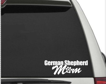 German Shepherd decal, German Shepherd mom decal, German Shepherd window sticker, gift for German Shepherd mom, gift for dog mom,