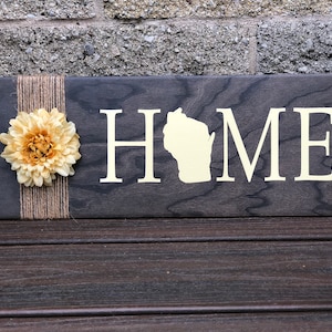 Wisconsin home decor, ceramic tile Wisconsin home decor, ceramic tile decor, Wisconsin home sign, ceramic tile countertop decor