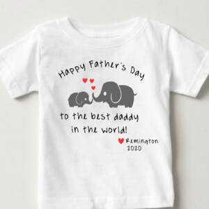Toddler Fathers Day shirt, happy Fathers Day shirt, toddler elephant shirt, toddler happy Fathers Day shirt, fathers Day toddler outfit