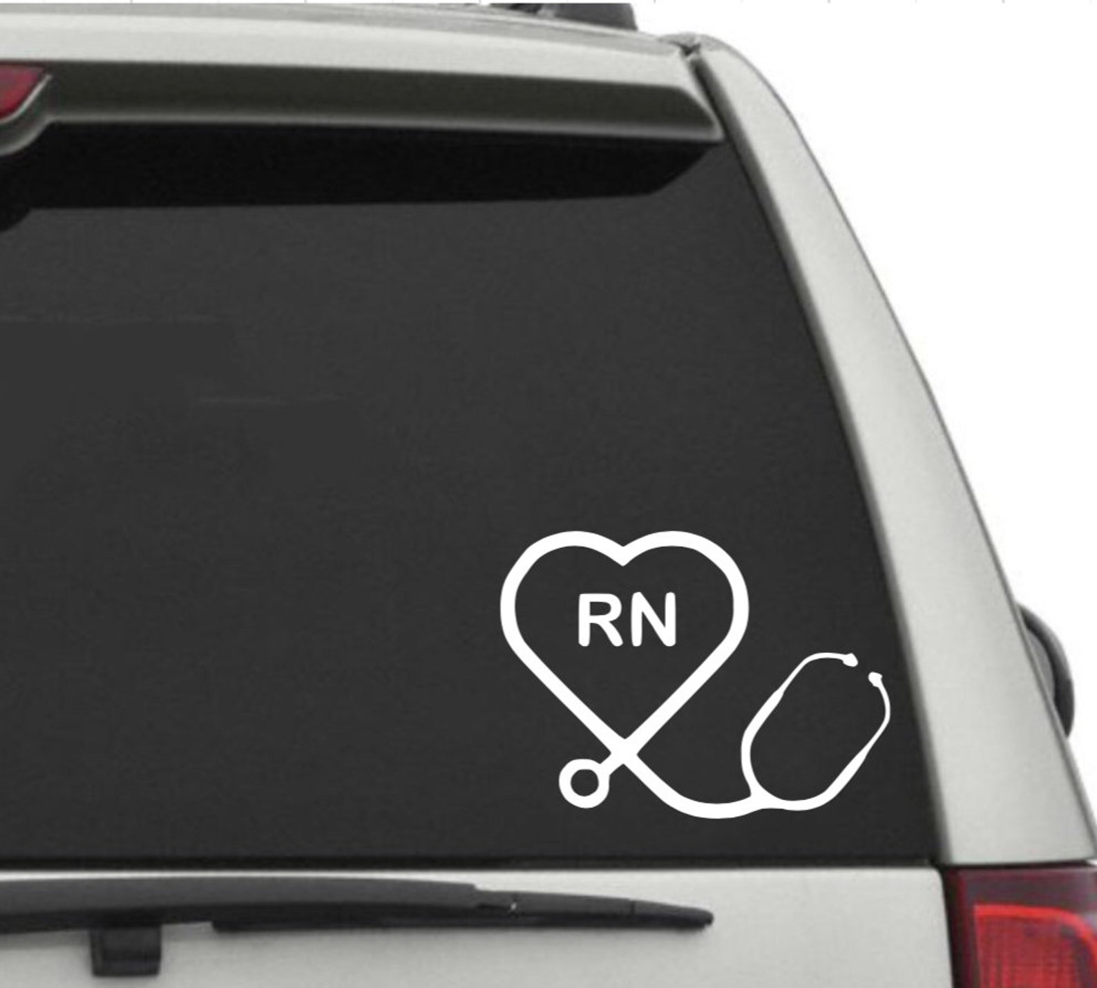 Stethoscope Decal Nurse Decal Stethoscope Car Decal Nurse Etsy