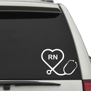 Stethoscope decal, nurse decal, stethoscope car decal, nurse coffee mug decal, stethoscope coffee mug decal, gift for nurse, nurse sticker