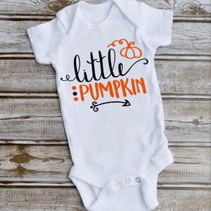 Little pumpkin baby outfit, little pumpkin baby bodysuit, little pumpkin Halloween outfit, little pumpkin baby fall outfit, gift for baby