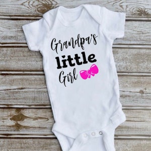 Grandpas little girl shirt, grandpas little girl bodysuit, gift for baby, baby shower gift, shirt for baby, newborn gift
