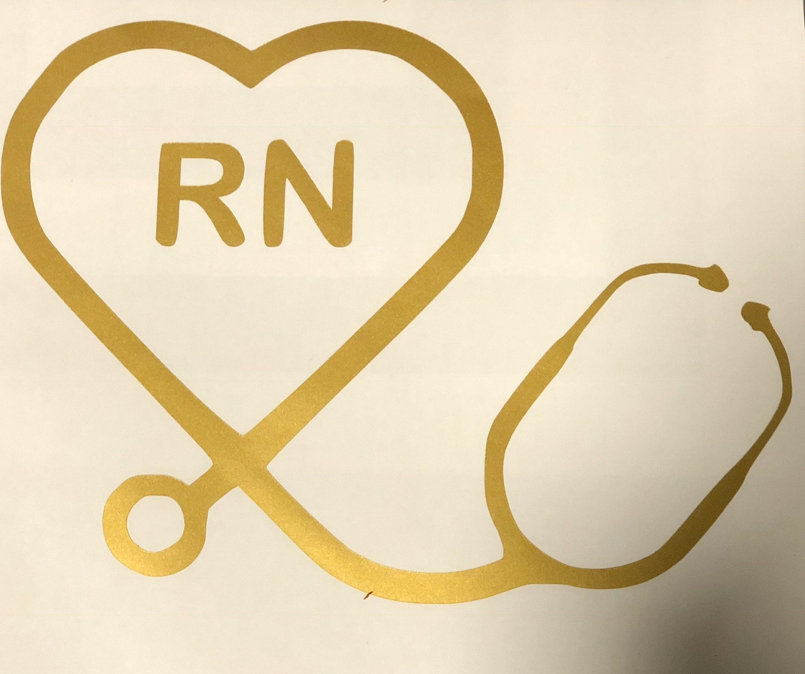 Stethoscope Decal Nurse Decal Stethoscope Car Decal Nurse Etsy