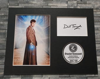 David Tennant - Doctor Who - Limited Edition Signed Autograph Display - Mounted, 8x6