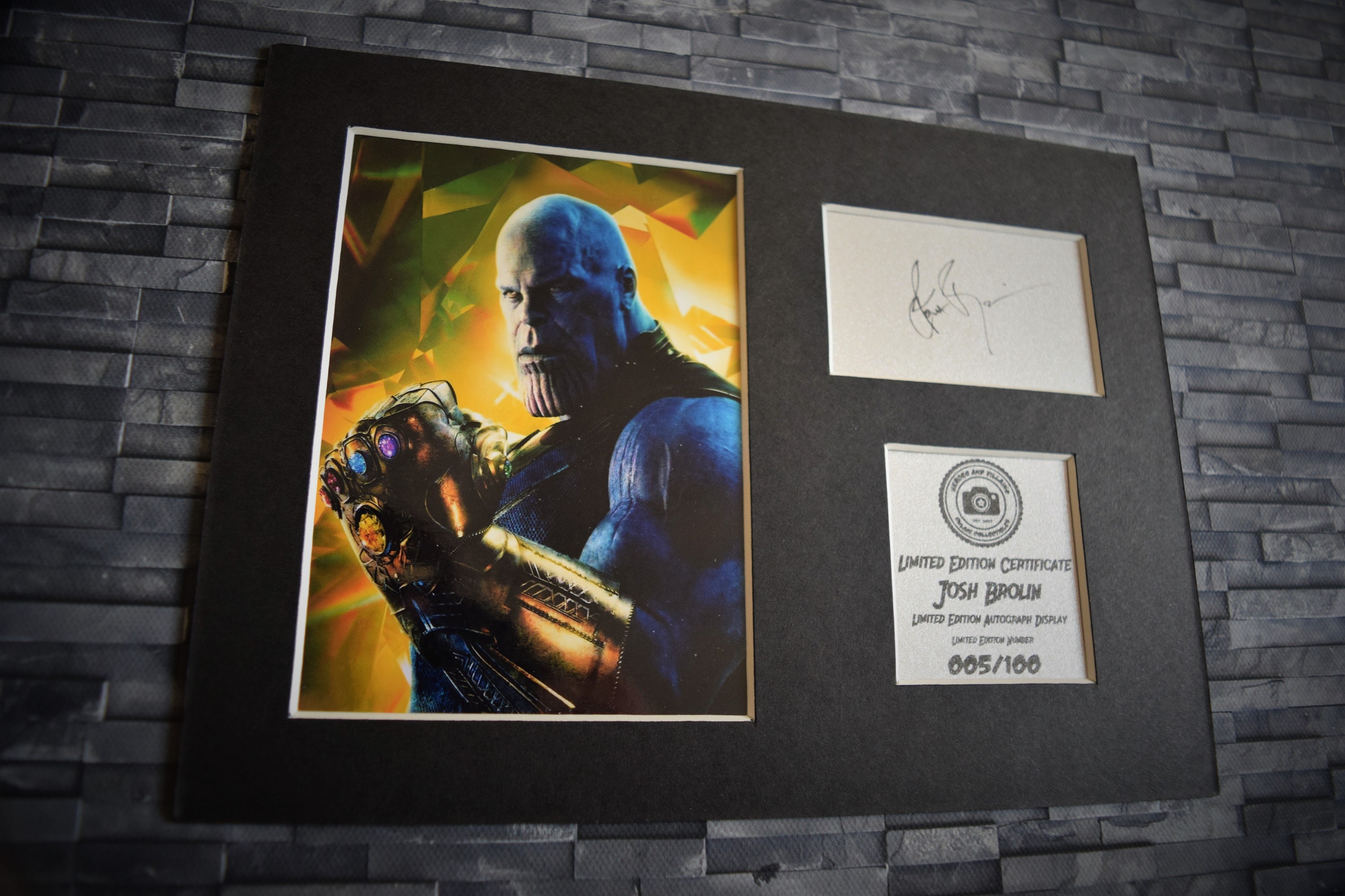 JOSH BROLIN AVENGERS INFINITY WAR SIGNED PHOTO PRINT AUTOGRAPH THANOS