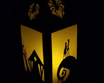 Christmas Nightmare paper Lantern, DIY  halloween town light, DIGITAL FILE, svg for cricut dxf for silhouette