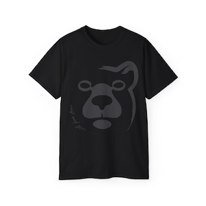 woof and grrr Bear Logo LIGHT GRAY Unisex Ultra Cotton Tee
