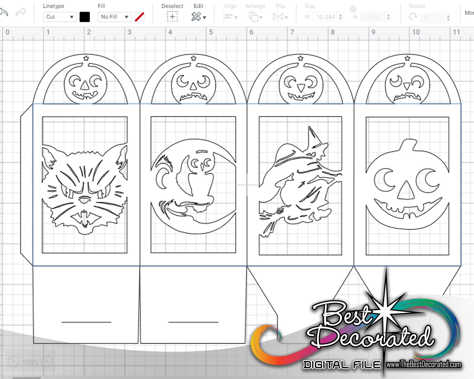 Vintage Halloween Paper Lantern DIGITAL FILE DIY Vintage Etsy