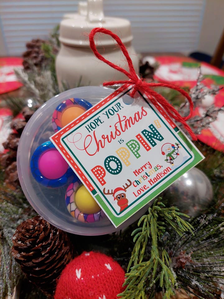Christmas Pop It Fidget Gift Tags Circles IDCHRISTPOPIT0520