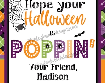 Halloween Pop It Fidget presentetiketter, Halloweenpresenter, Lärarpresenter, Pop-It presentetiketter, Glad Halloween, Pop Its, Pop-Its - PERSONLIGA