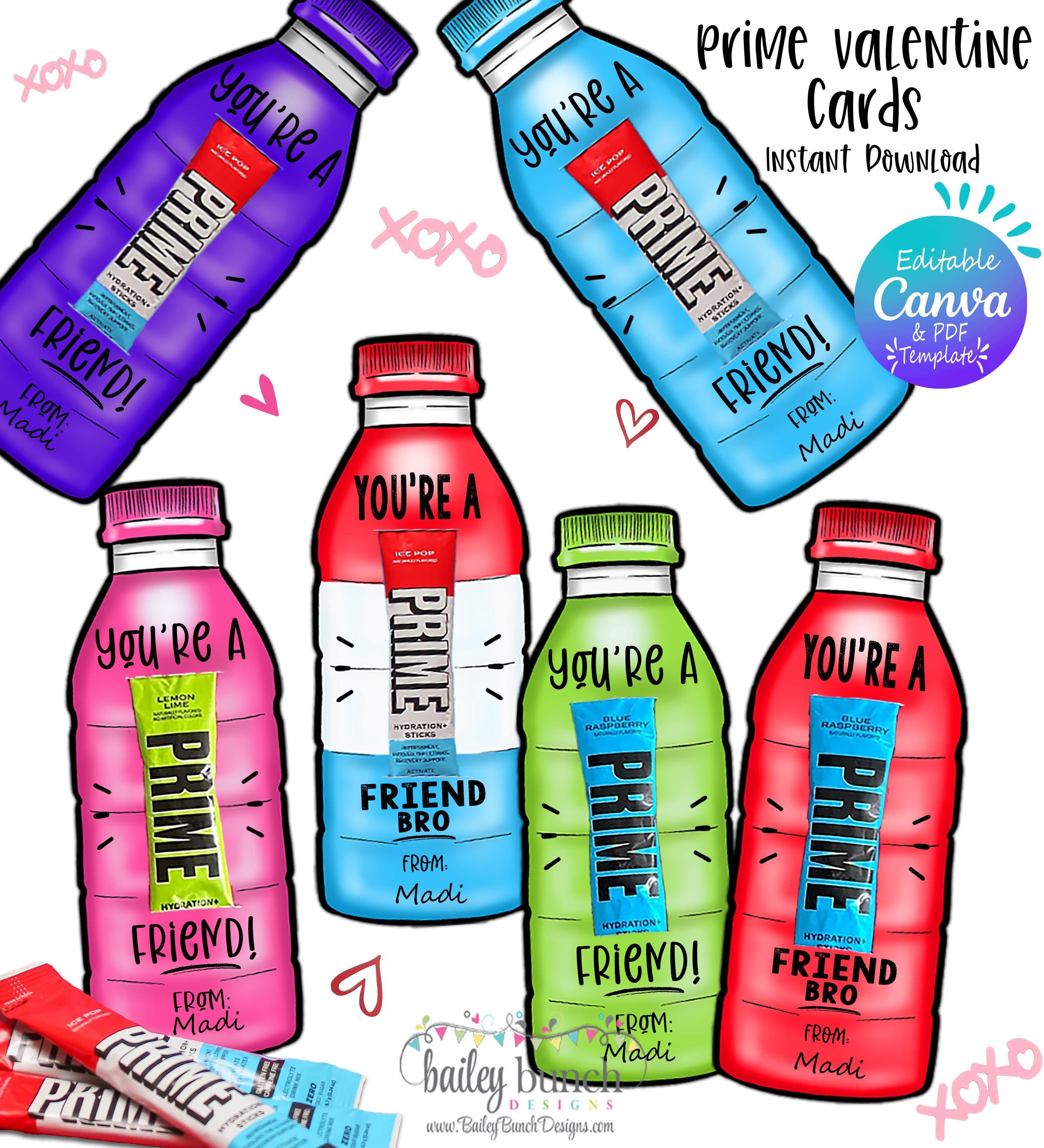 Valentine Drink Tag Printable Valentine Day Printable Classroom ...