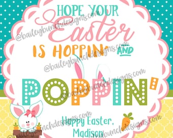 Easter Pop It Fidget Gift Tags, Easter Gifts, Easter Tags, Pop-Its Gift Labels, Easter Labels, Pop Its, - PERSONALIZED