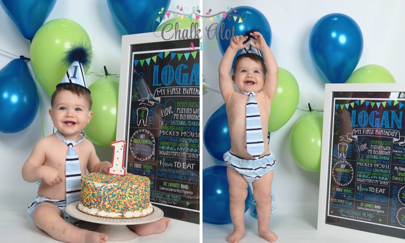 Birthday Chalkboard Birthday Poster Milestone Chalkboard | Etsy