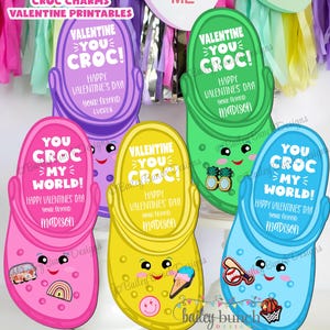Charme de chaussure Saint-Valentin, sabot de la Saint-Valentin, Saint-Valentin à imprimer, Saint-Valentin pour enfants, Saint-Valentin pour la salle de classe, Saint-Valentin pour l'école, Téléchargement immédiat