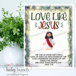 Little Jesus Gift Pocket Cards: Scripture Faith Printable Christmas Favors (Instant Download)
