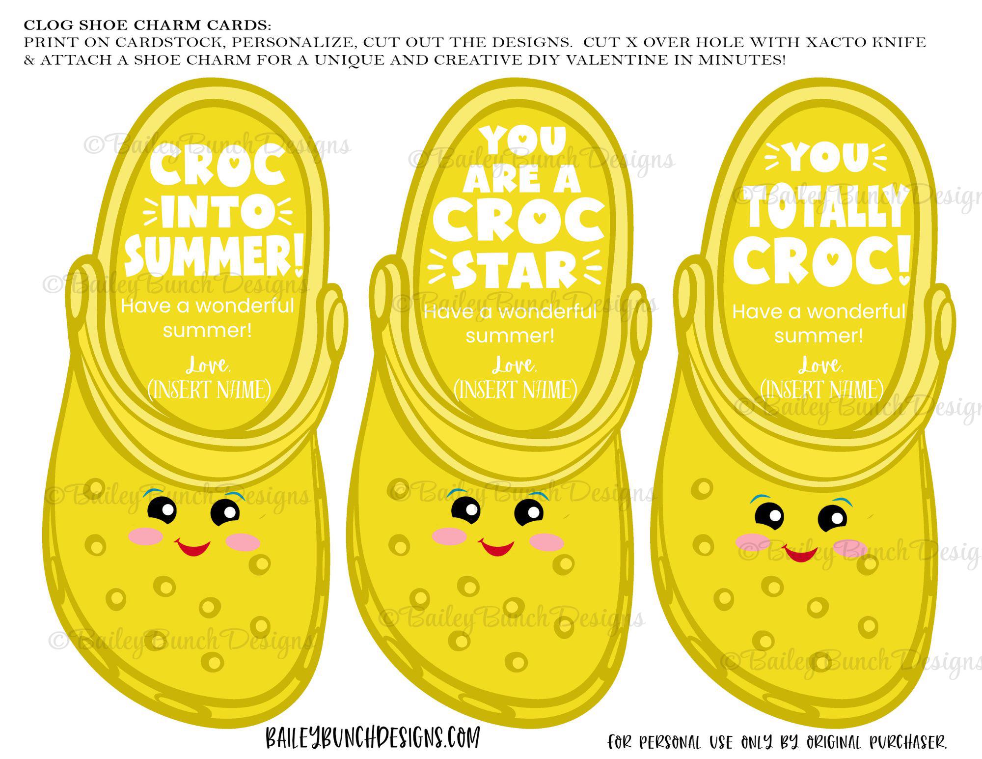 Crocs End of Year Gifts for Kids, Last Day of School Party Favor, Class ...