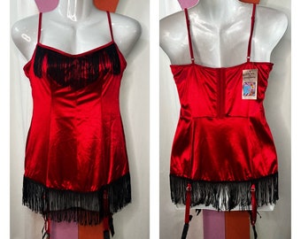 Vintage | Fredericks of Hollywood Red Teddy Lingerie | Size M