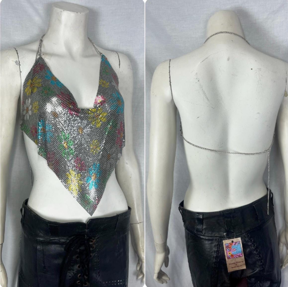 森ガール 2000s mcbling y2k tops itimi 平成 Y2K PINK RHINESTONE TANK TOP CROP 2000S MCBLING STARS ALT