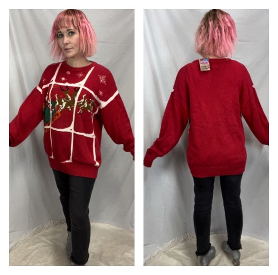 80s ugly christmas sweater