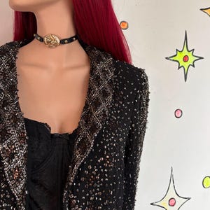 Adrianna Papell Evening Essentials Beaded Silk Blazer Maximalist Formal XL+ image 5