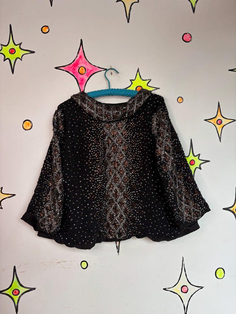 Adrianna Papell Evening Essentials Beaded Silk Blazer Maximalist Formal XL+ image 7