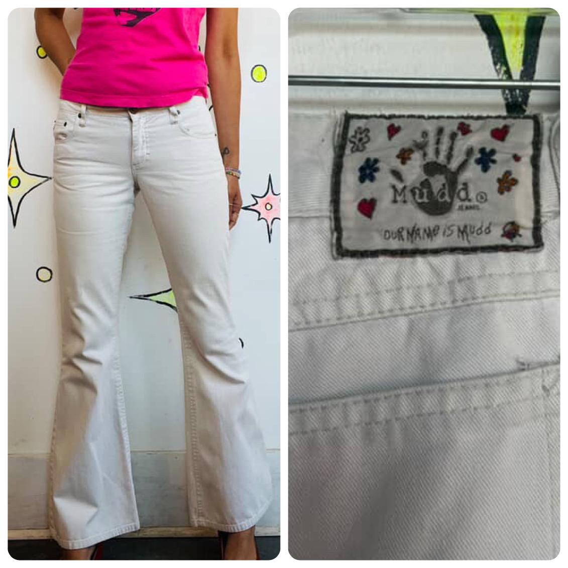2000s White Jeans - Etsy