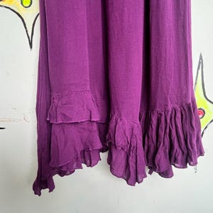 Free People Purple Lace Crochet Dress Boho Pirate Fairy Grunge Cottagecore - S image 10