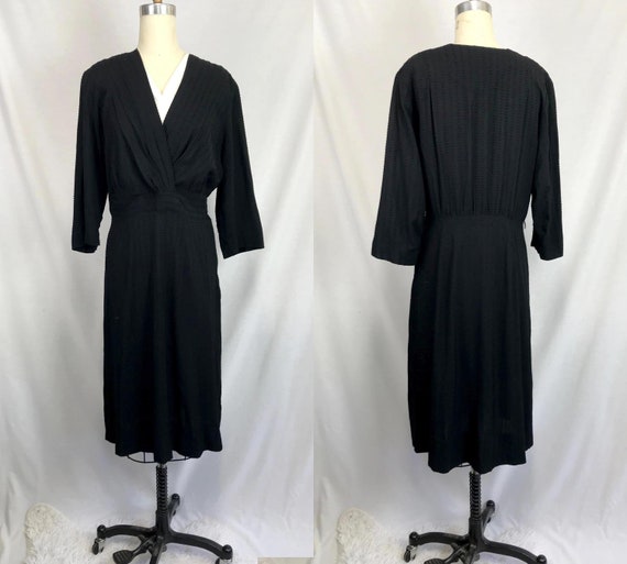 Vintage 1940s 1950s Shirt Dress Late 40's early 50