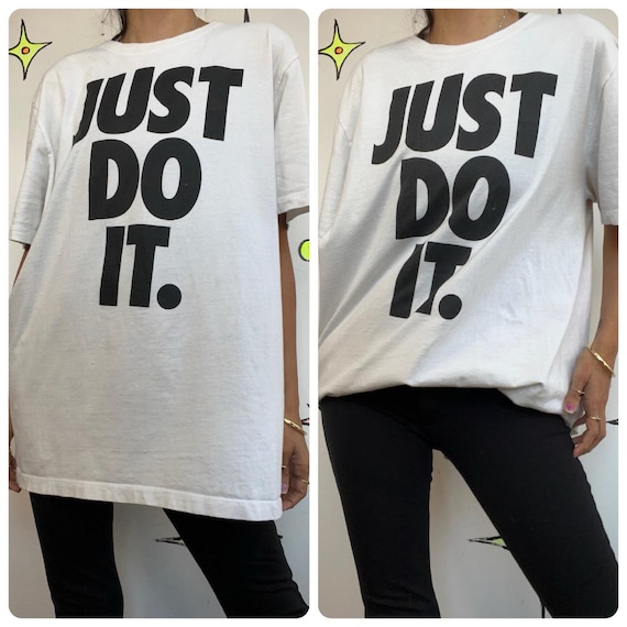 90年代の象徴的なNike Just Do ItヴィンテージTシャツ | ホワイト