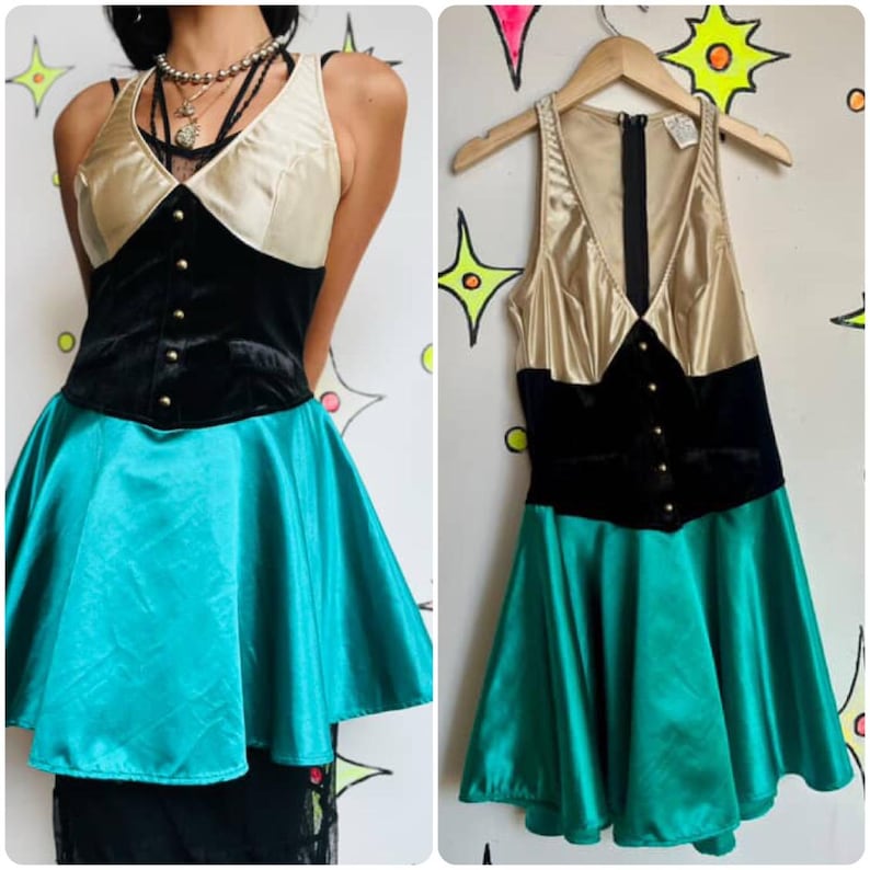 Mad Hatter Halloween Costume Dress – Clowncore Party Outfit – Leg Avenue – M image 1