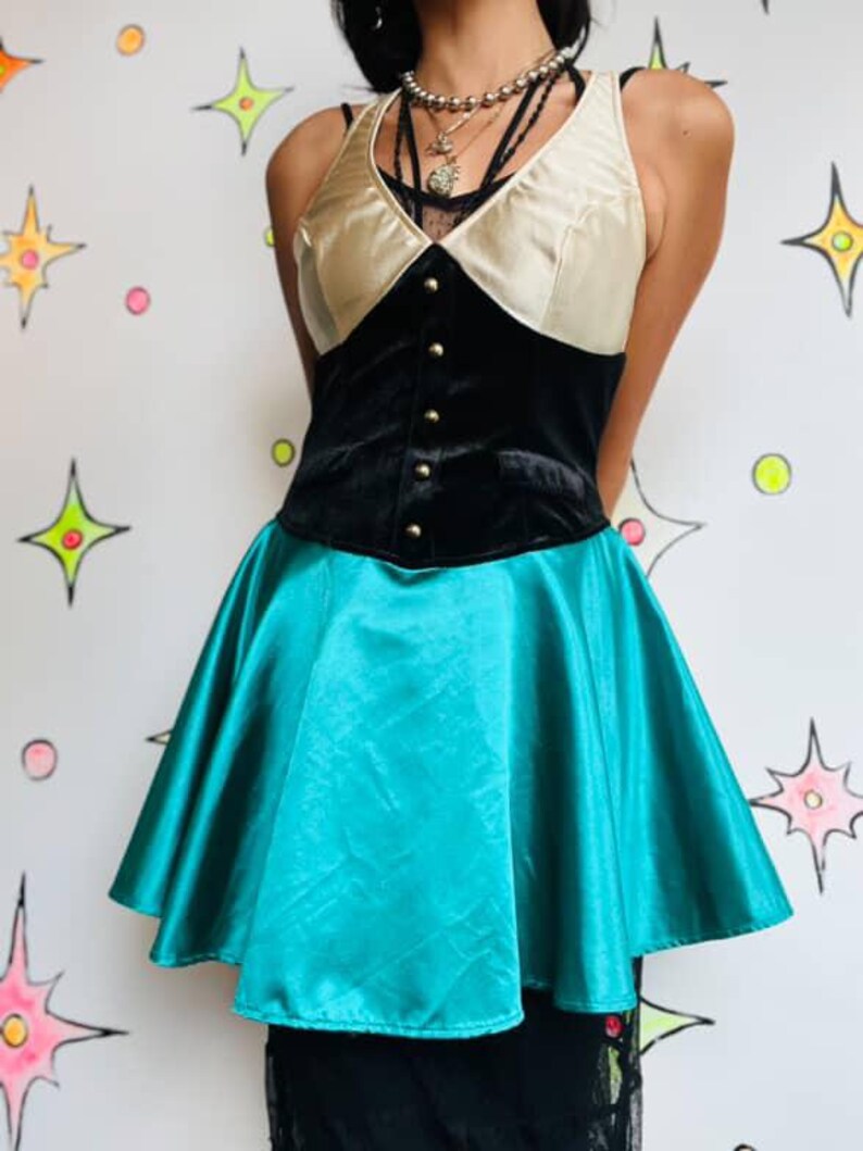 Mad Hatter Halloween Costume Dress – Clowncore Party Outfit – Leg Avenue – M image 3