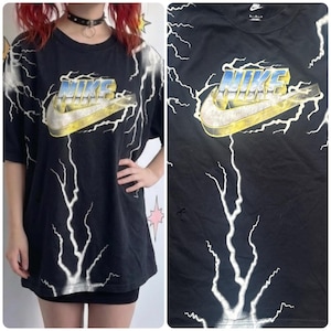 Camiseta Nike World Order Lightning Bolts, artículo de colección raro, estilo deportivo urbano, talla XL imagen 1