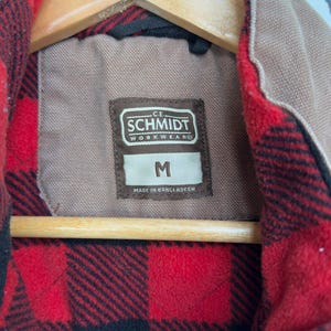 Vintage 90s Y2K Plaid Lined Khaki Lumberjack Vest Workwear Utility Gorpcore - M image 10