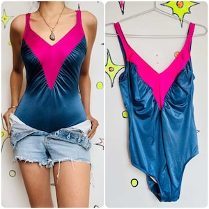 Retro 70s/80s Beach Babe One Piece Swimsuit - One Piece - M