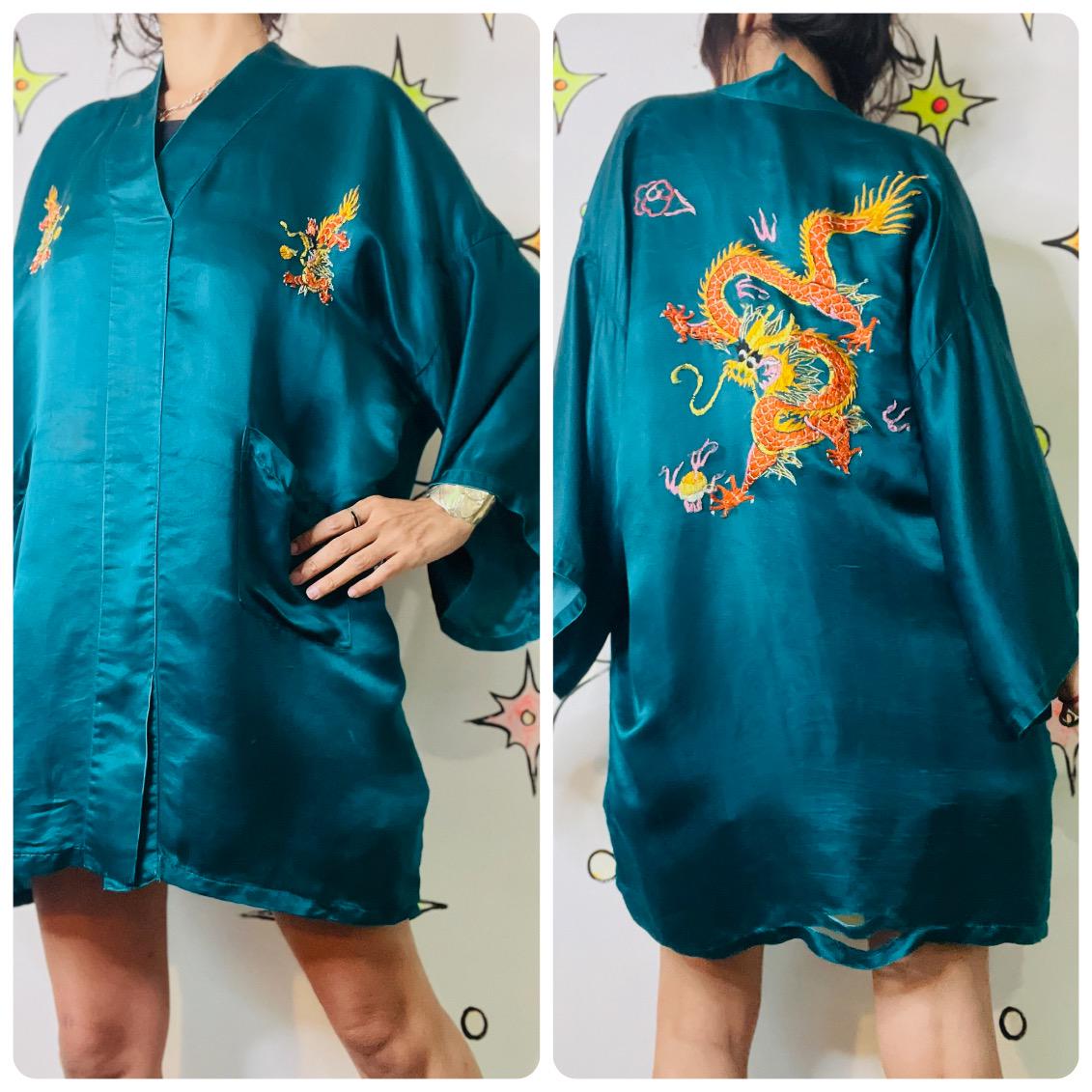 Tissu Brocart Chinois Dragon Pour Kimono, Hanfu, Qipao DIY - Polyester, Vendu Au Mètre