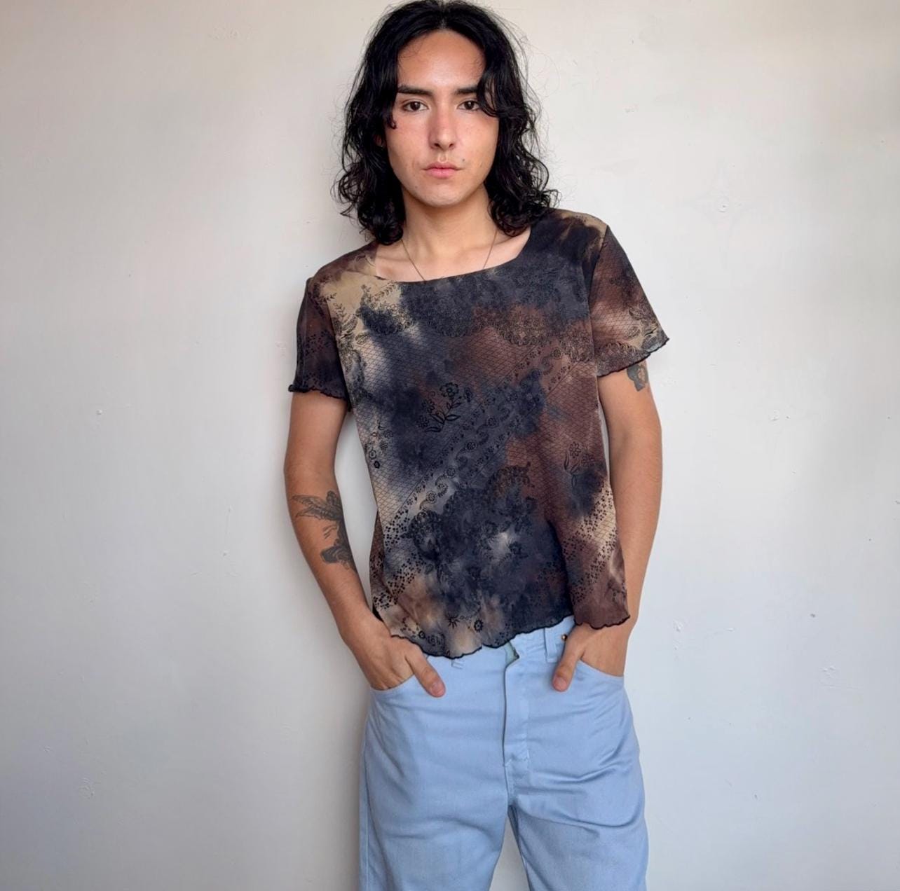 Sheer Tattoo Shirt - Etsy