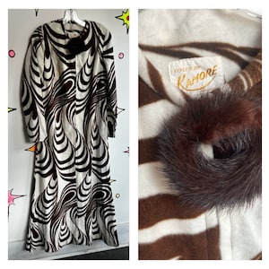 Vintage 60s 70s | Psychedelic Groovy Mid Century Robe