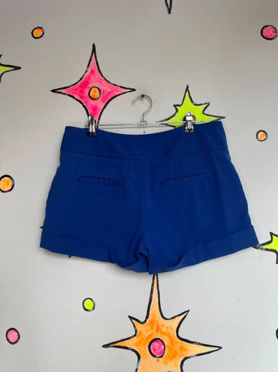 Y2K Blue Sailor Shorts with Gold Buttons – Pirate… - image 8