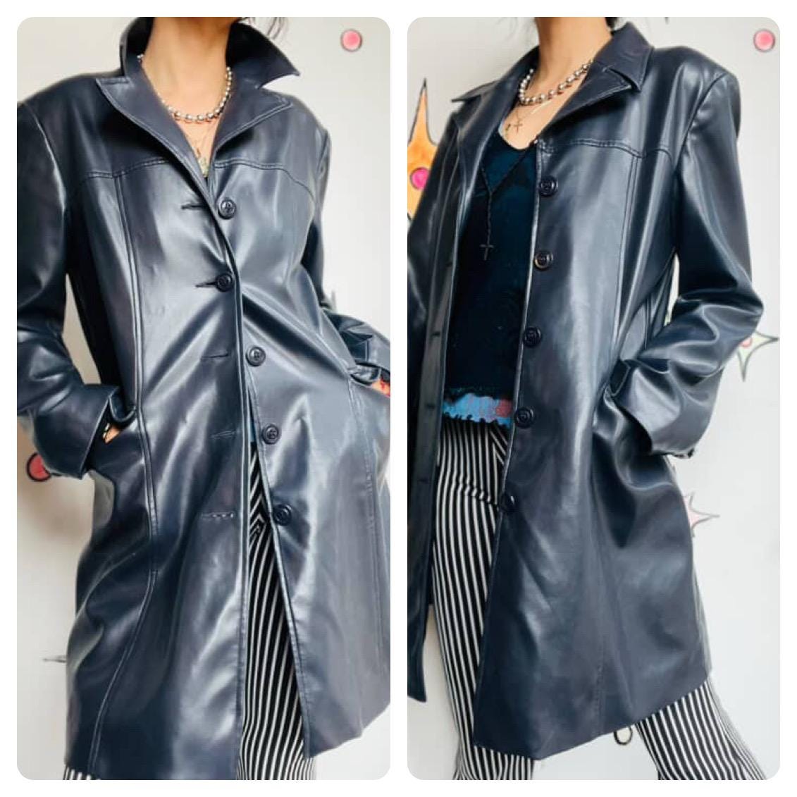 Emo Leather Jacket - Etsy