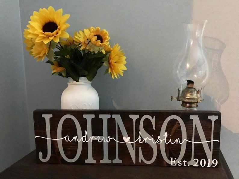 Custom wood couples sign, Last name family sign, great wedding or anniversary gift, custom name sign, personalized decor, housewarming gifts 