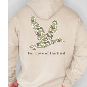 Camo Duck Hunting Hoodie Outdoorsman Enthusiast Waterfowl Gift Trendy Camouflage Unisex Sweatshirt