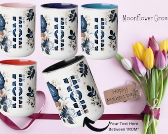 Best Mom Ever Customizable Mug - 15 oz Two-Tone Coffee Mug