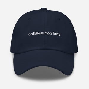 Childless Dog Lady Embroidered Dad Hat Miserable Cat Lady Kamala Harris 2024