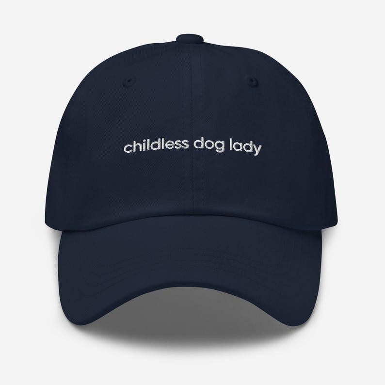 Childless Dog Lady Embroidered Dad Hat Miserable Cat Lady Kamala Harris 2024