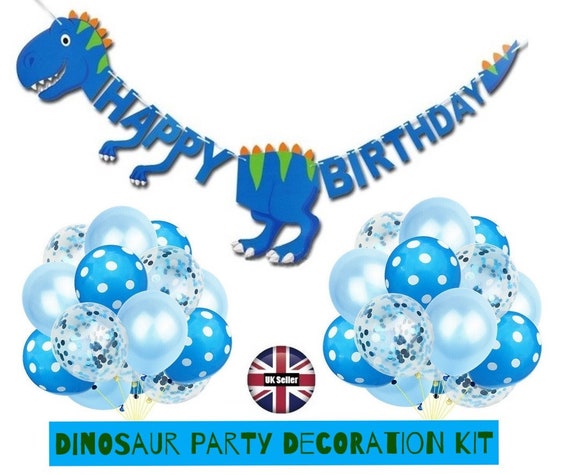 Anniversaire Dinosaure Ballon Mylar Dino Happy Birthday Pour L'anniversaire De Votre Enfant Décoration Anniversaire Dinosaure