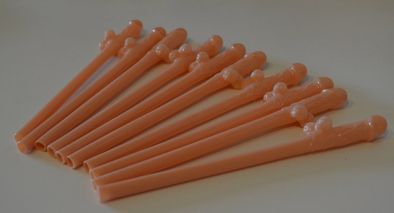 Brown Girls Naughty Nights Novelty Drinking Straws Hen Party Willy Straws 7½/" !